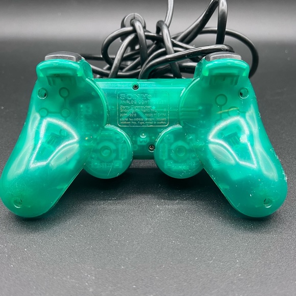 Official Sony PlayStation 2 PS2 Controller Emerald Green Clear SCPH-10010 - Picture 3 of 4
